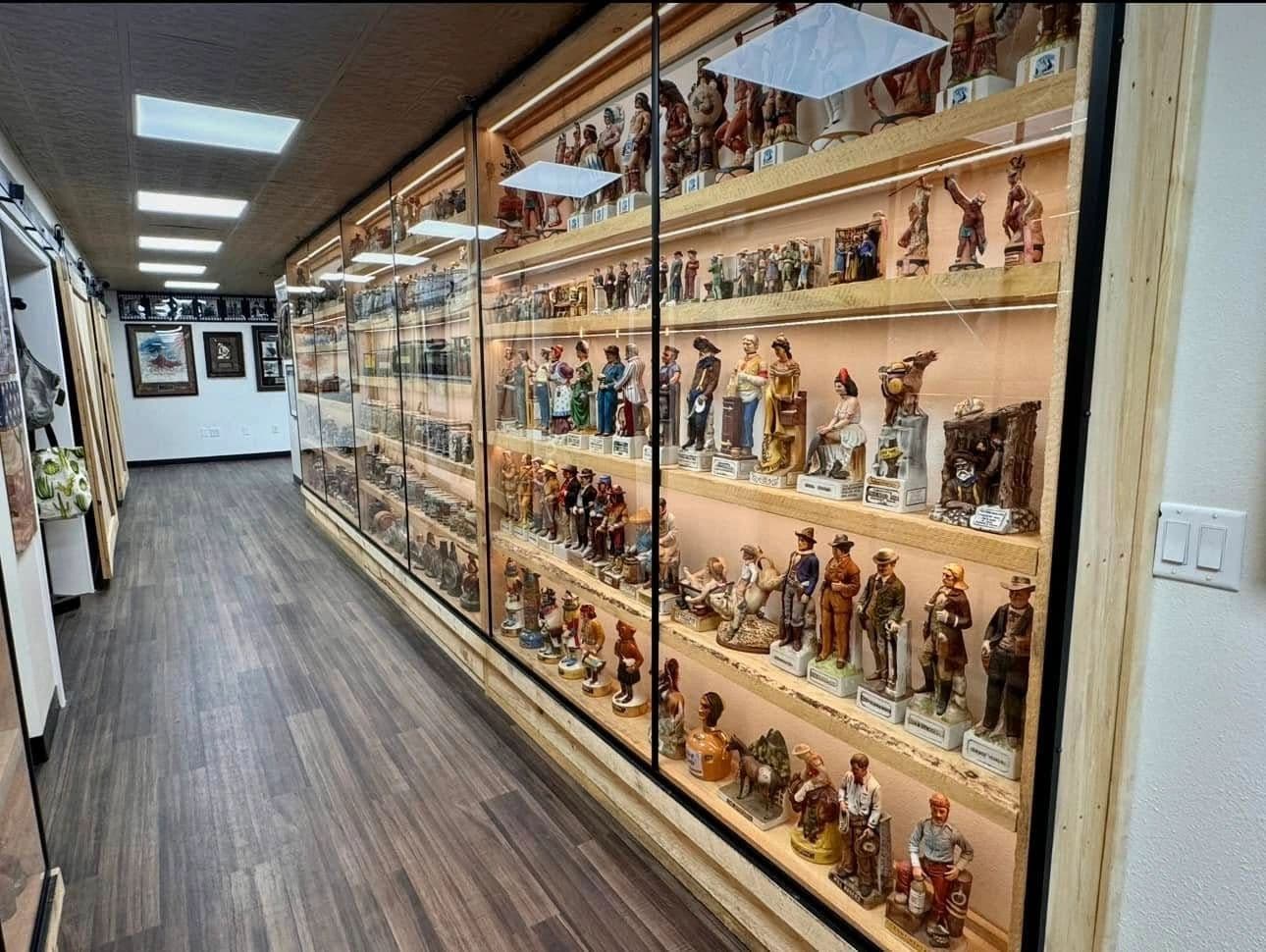 Introductory hallway display including the Hall of Fame baseball