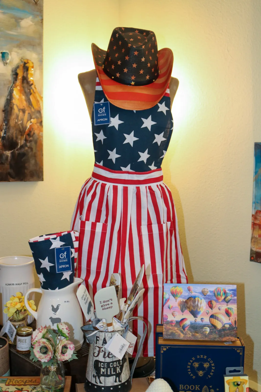 Patriotic Americana decor for sale at the Sweet Tea & Whiskey Living Gift Emporium