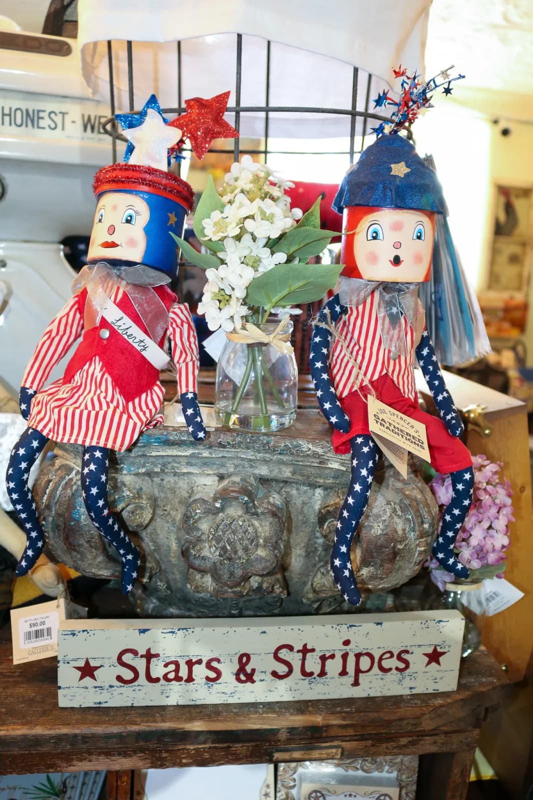 Western goods and Americana on display at the Sweet Tea & Whiskey Living Gift Emporium in Kanab, Utah