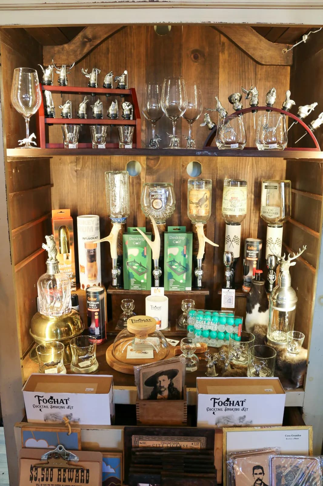 Handcrafted gifts and keepsakes at the museum gift emporium in Kanab, Utah