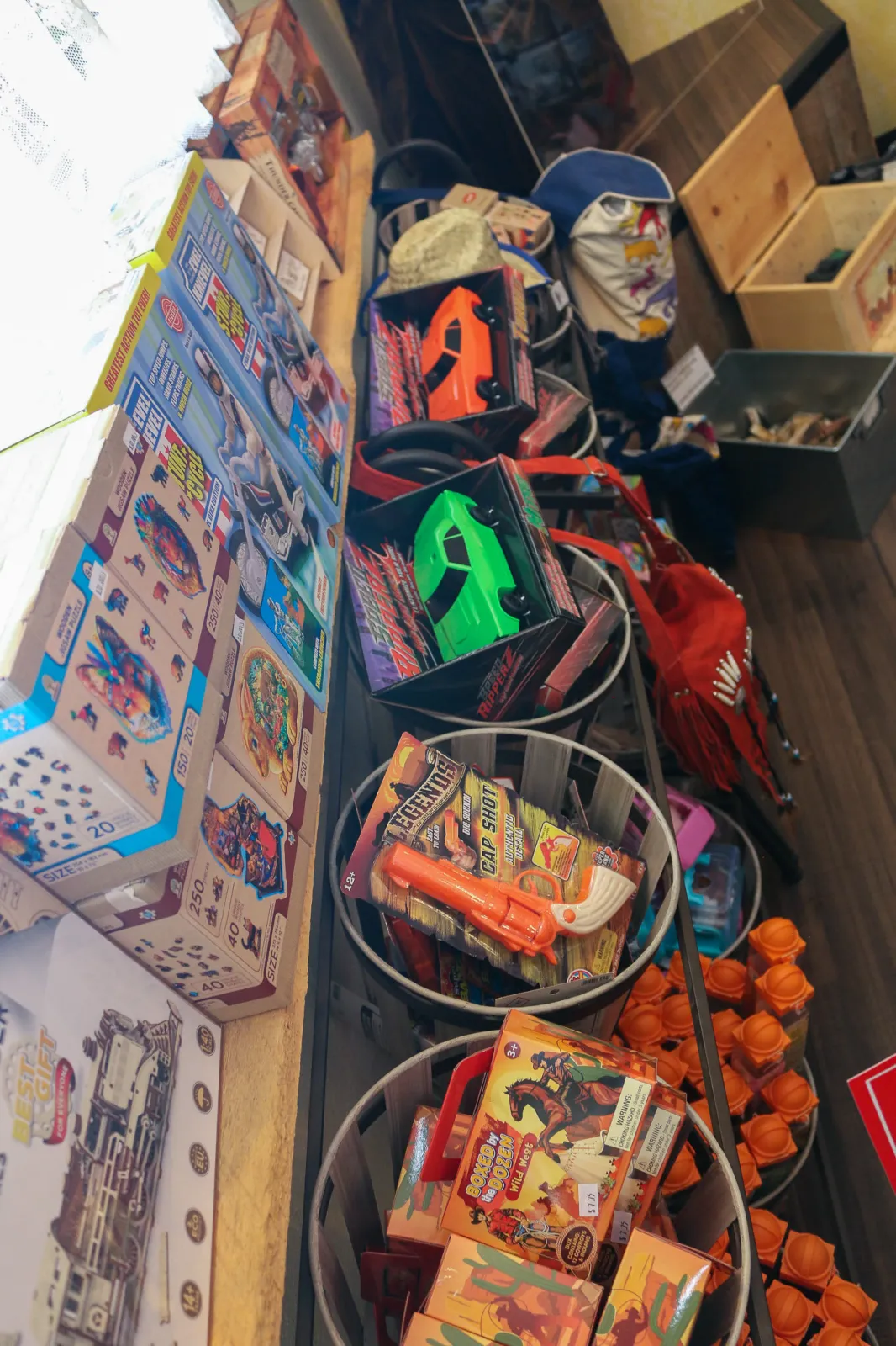 Curated Western home goods and original art at the gift emporium in Kanab, Utah