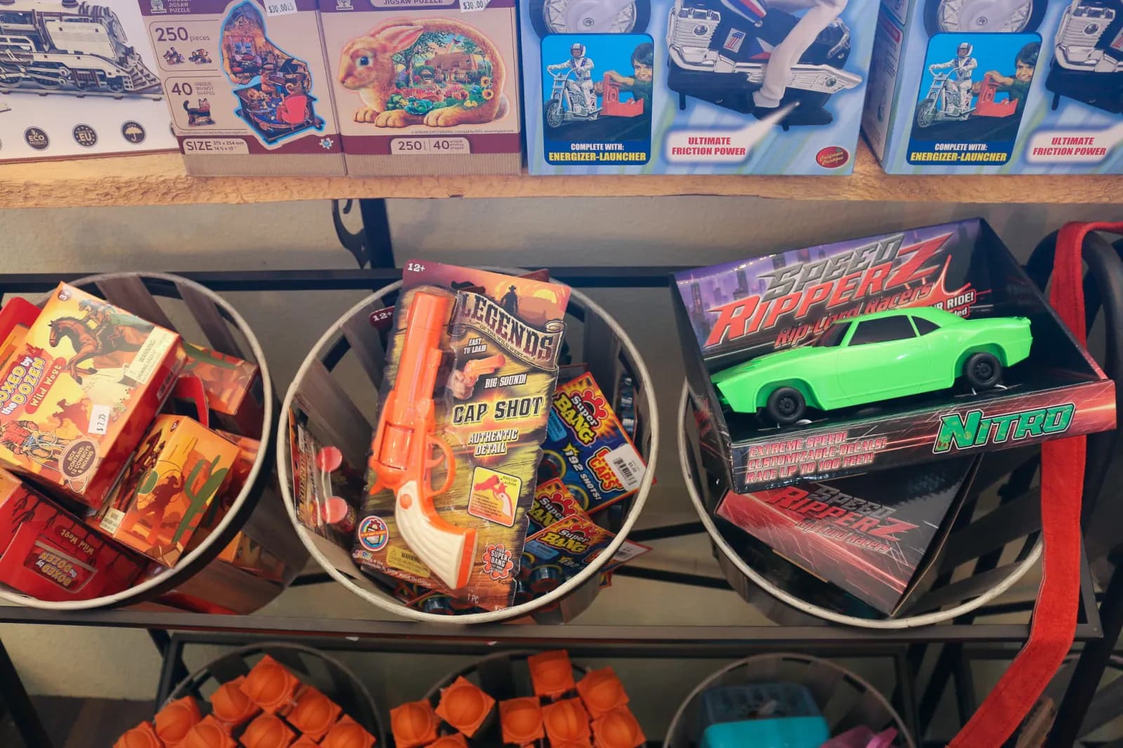 Handcrafted gifts and keepsakes at the museum gift emporium in Kanab, Utah
